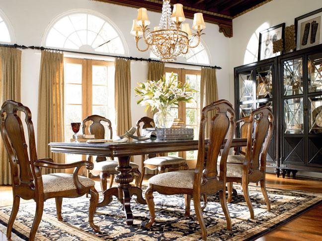 Ernest Hemingway 462 Castillian Double Pedestal Table by Thomasville Buy Locally Furnish Near Me
